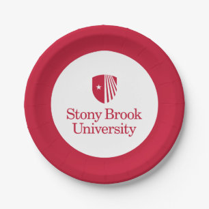 Stony Brook University Wordmark Paper Plate