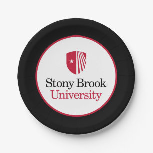 Stony Brook University Wordmark Paper Plate