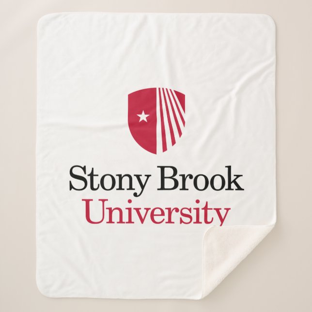 Stony Brook University | Wordmark Sherpa Blanket (Front)