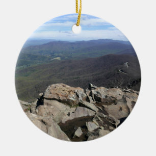 Stony Man Cliffs at Shenandoah National Park Ceramic Ornament