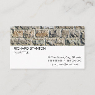 Stony pattern business card