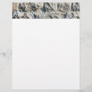 Stony pattern custom letterhead