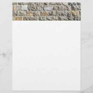 Stony pattern custom letterhead