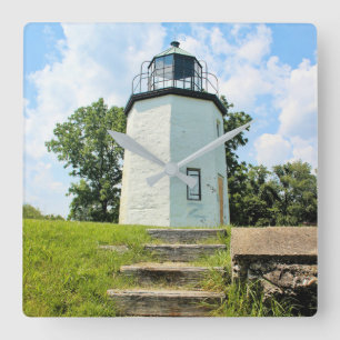 Stony Point Lighthouse, New York Square Wall Clock