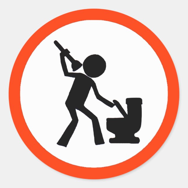 Stool Zone Classic Round Sticker (Front)