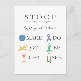 STOOP - Nourish The Inner Significant Postcard