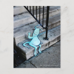 stoop-sitting sluggo postcard