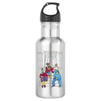 Stoop Stories Water Bottle (Stainless Steel, 18oz)