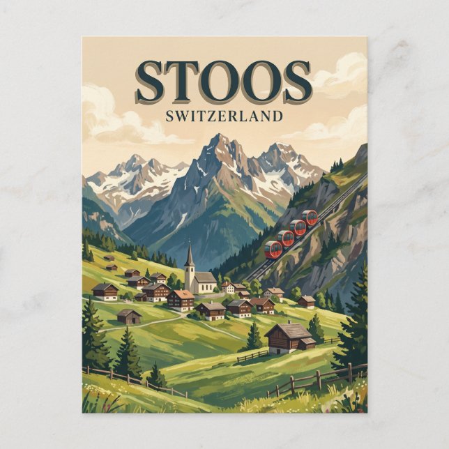 Stoos Switzerland Postcard (Front)