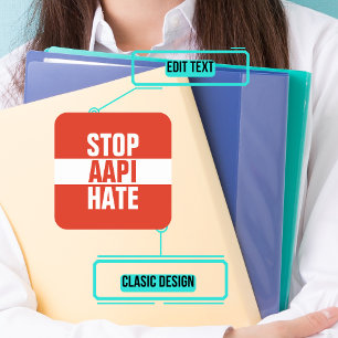 Stop AAPI Hate Square Sticker