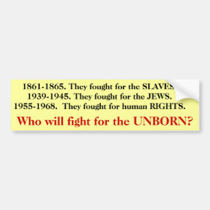Stop abortion bumper sticker