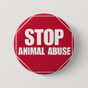 Stop Abuse 6 Cm Round Badge