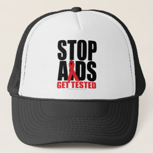 Stop AIDS: Get Tested Trucker Hat
