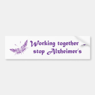 Stop Alzheimer's Disease Bumper Sticker