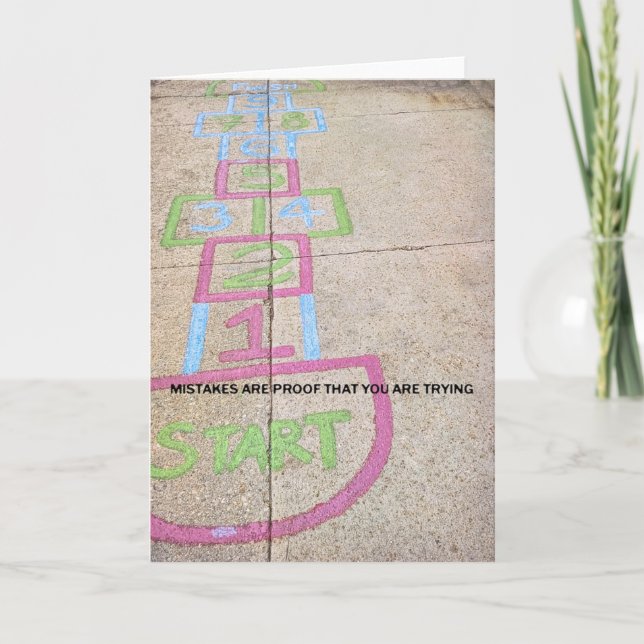 STOP AND HOP Greeting Card (Front)
