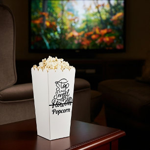 Stop and smell the popcorn favour box