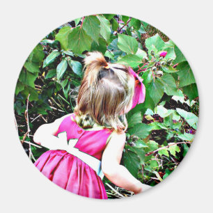 Stop and Smell the Roses Photo Magnet