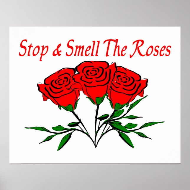 Stop And Smell The Roses Poster (Front)
