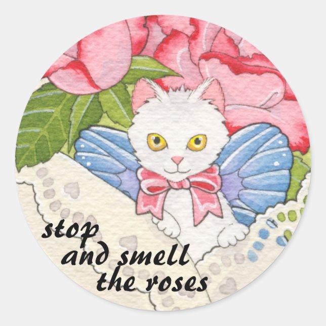 Stop and smell the roses sticker (Front)
