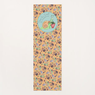 Stop and Smell the Strawberries Snail Pattern Yoga Mat