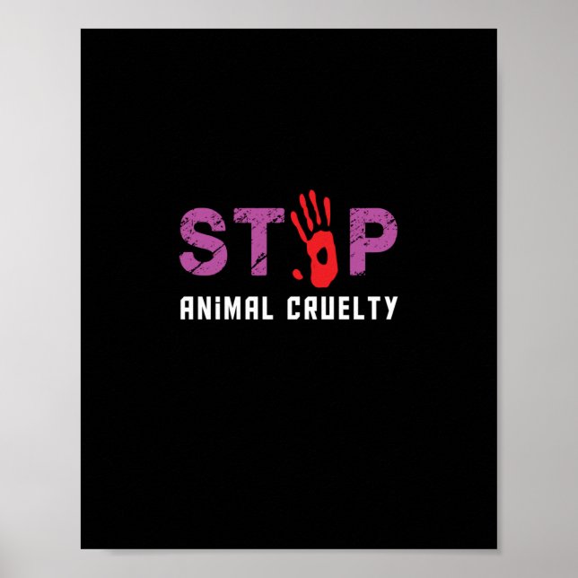 stop animal cruelty poster (Front)