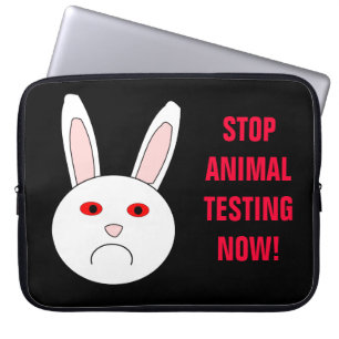 Stop Animal Testing Now Laptop Bag