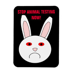 Stop Animal Testing Now Premium Magnet