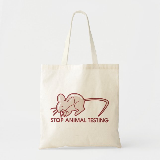 Stop Animal Testing Tote Bag (Front)