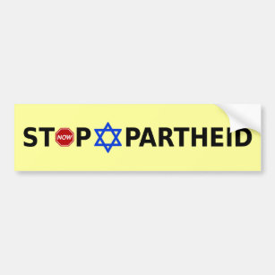 Stop Apartheid Bumper Sticker