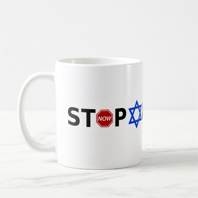 Stop Apartheid Now Coffee Mug (Left)