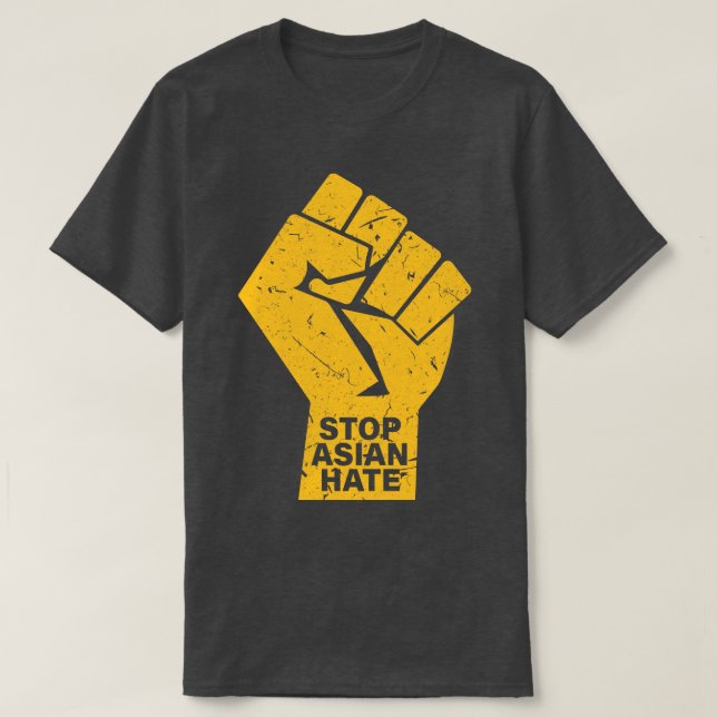 Stop Asian Hate Crimes asian community supporter 1 T-Shirt (Design Front)