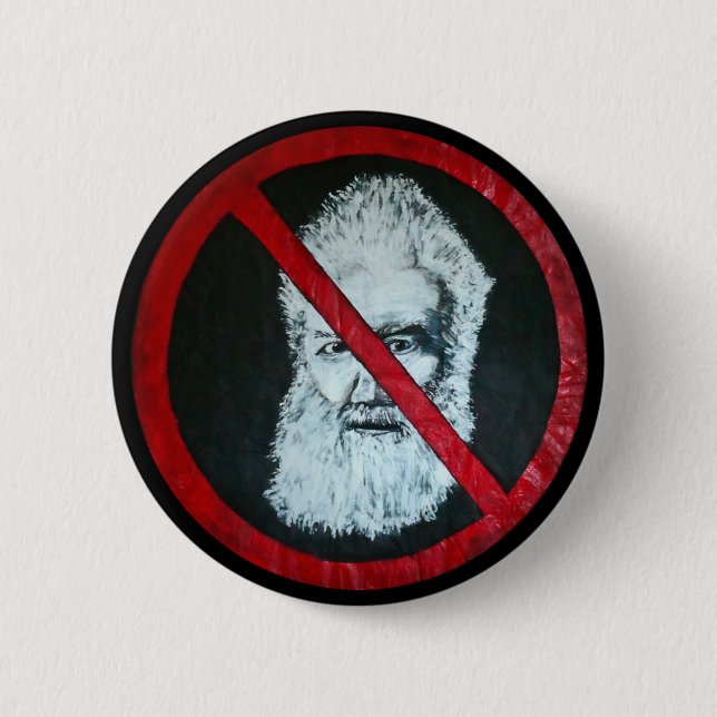 Stop Audism 6 Cm Round Badge (Front)