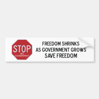 Stop Big Government Bumper Sticker