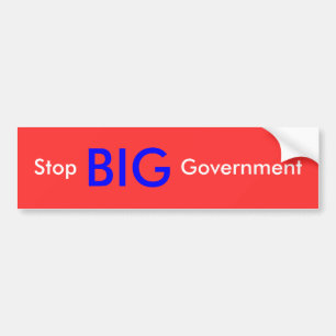 Stop BIG Government Bumper Sticker
