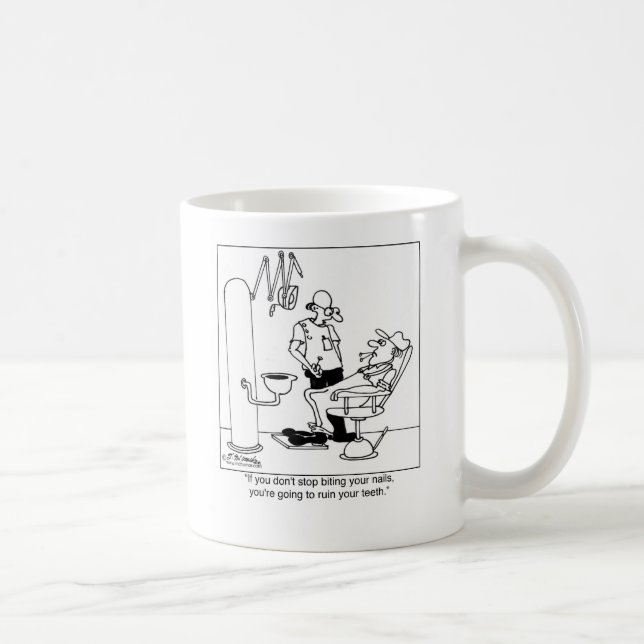 Stop Biting Your Nails Coffee Mug (Right)