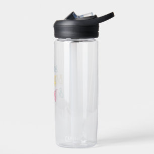 stop breathe and think motivational design  water bottle