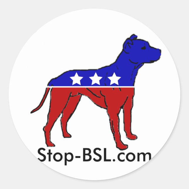 Stop-BSL logo sticker (Front)