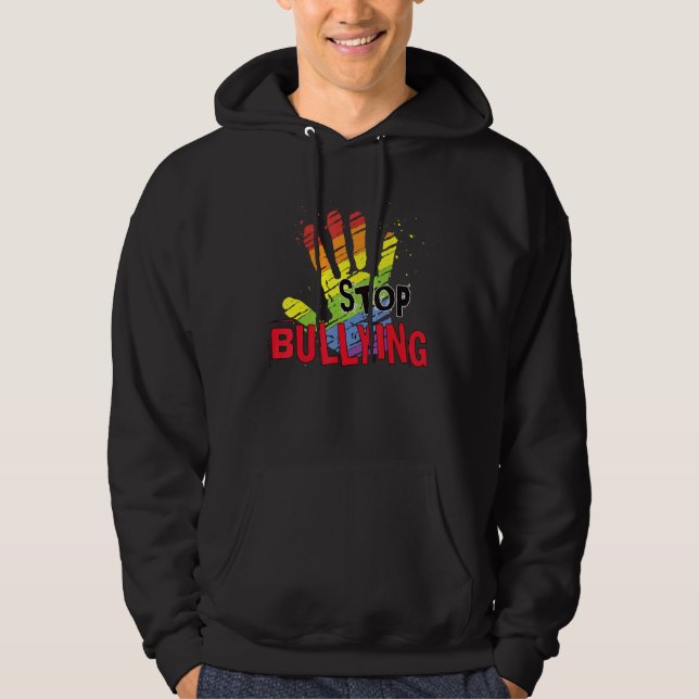 Stop Bullying Awareness Anti Bully Equality   Matc Hoodie (Front)