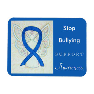 Stop Bullying Awareness Ribbon Angel Magnet