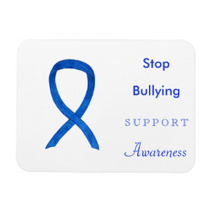 Stop Bullying Awareness Ribbon Custom Magnets