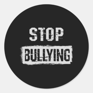 Stop Bullying Classic Round Sticker