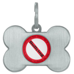 Stop Bullying-Logo by Shirley Taylor Pet Tag