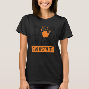 Stop Bullying Orange Stand Up Speak Out Unity Day T-Shirt