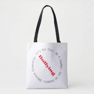 Stop Bullying-Outline by Shirley Taylor Tote Bag