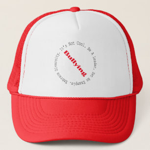 Stop Bullying-Outline by Shirley Taylor Trucker Hat