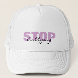 Stop Bullying Purple Simple Hat