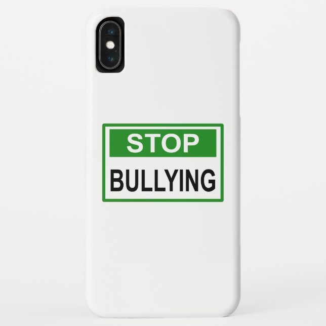 Stop Bullying Sign green Case-Mate iPhone Case (Back)