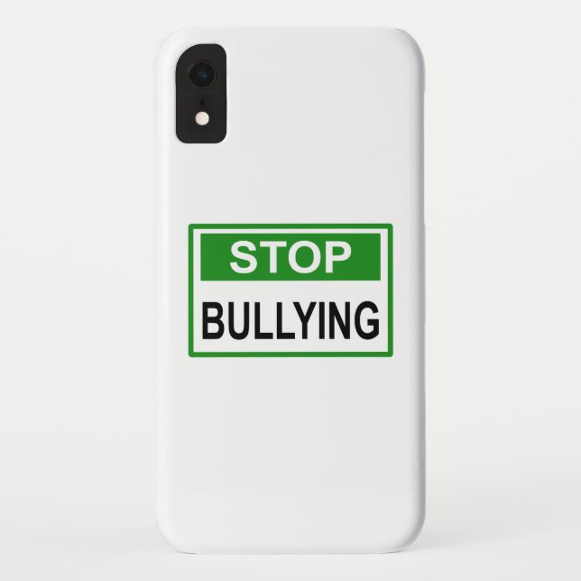 Stop Bullying Sign green Case-Mate iPhone Case (Back)
