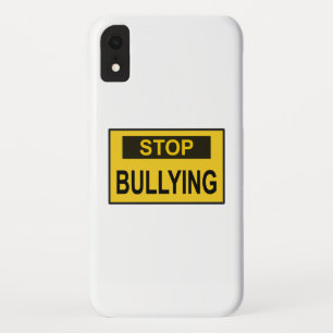 Stop Bullying Sign yellow iPhone XR Case