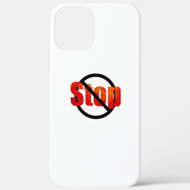 Stop Case-Mate iPhone Case (Back)